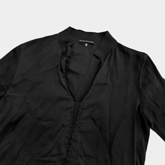 Elie Tahari Silk Black Blouse - Picture 3 of 8
